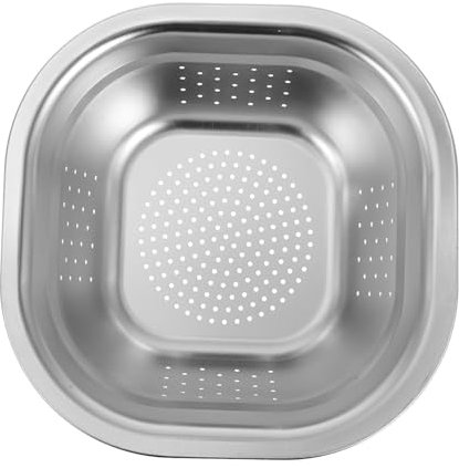KOCKSHION Kitchen Sink Bowl Sink Drain Basket Vegetable Washer Sink Strainer Mesh Draining Expandable Drainage Potato Rice Stainless Colander Kitchen Rinse Pasta 201 Stainless Steel Silver