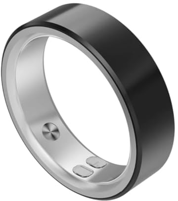 Homva Smart Ring aus Keramik | Intelligenter Ring zur Analyse von Schlaf- und Aktivitätsmustern | Vibrationsbenachrichtigungen | Größe 11 | iOS & Android App