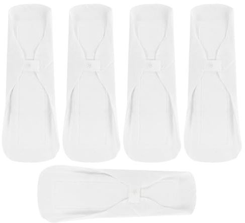 MAGICLULU 5 Assorbenti Mestruali Lavabili in Cotone, Salvaslip Riutilizzabili Traspiranti e Morbidi, Assorbenti Igienici per Ciclo Mestruale e Incontinenza, Adatti per Uso Quotidiano