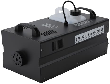 3000W Nebelmaschine mit DMX512 & Fernbedienung, 3L Tank für große Nebelausgabe, Professionelle Rauchmaschine für Hochzeit, Party, Bühne & Disco – Schwarz
