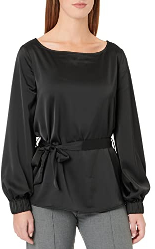 PIECES dam Pcmana Ls Tie Top Blus