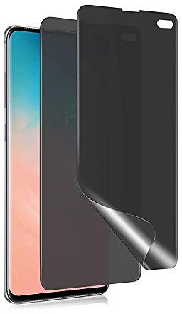 Arrivly 2 Pack Anti-Spähen Panzerfolie für Samsung Galaxy S10 Blickschutzfolie Privacy Screen Protector [Anti-Spy] TPU Film Blickschutz Folie Kratzfest Sichtschutzfolie [Kein Glas] (Galaxy S10)