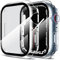 LK [2 Stück Schutzhülle ] Kompatibel mit Apple Watch Series 9/8/7, 45 mm Displayschutzfolie, [9H Härte] [ HD Klar ] Voller Schutz,Kratzfestes Hard PC Protector Cover für iWatch 9/7/8 45 mm-Clear
