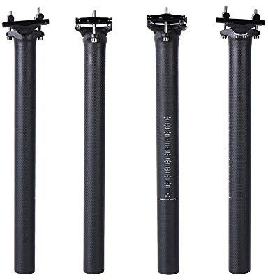 SBBCDA Carbon Sattelstütze 27,2/31,6 mm Matte Carbon-Faser-MTB/Road Fahrräder Carbon Fiber Sattelstütze Licht 125g Sitzrohr (Color : 27.2x350mm 6225)