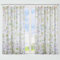 Dalina Textil -Cortina de Cocina Translúcido Estampado, Visillo Transparente para Cocina, Comedor, Marco de Puerta 1 Pieza Tejido Gasa Fina 140X140CM
