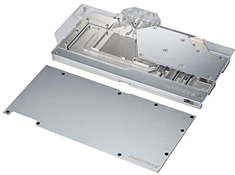 PHANTEKS Glacier RTX 3090Ti GPU Water Block ASUS, D-RGB - Backplate, Cromo
