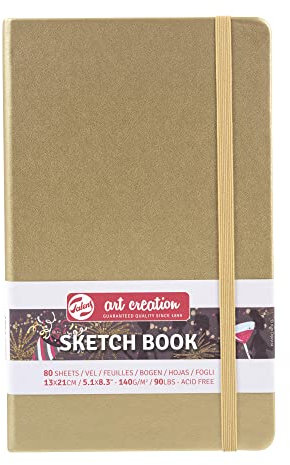 Talens Art Creation Skizzenbuch 80 Blatt, 13 cm x 21 cm, Weißgold