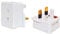 2 to 3 Pin Plug Shaver and Toothbrush Adapter, CE Approved, UK Fuse Rated 1A 250V ac 50/60Hz, Plug Socket Converter for Electric Shavers and Tooth brushes, Lightweight and Great for Travel