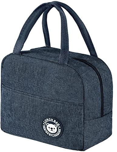 Jewan Bolsa con Aislamiento Térmico 6L, Bolsa Porta Alimentos, para Almuerzo, Exteriores Picnic Colegio Trabajo, Portátil e Isotérmica Lunch Bag (Azul tibetano)
