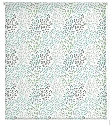 Estoralis Flores y Plantas | Estor Enrollable Diseño Moderno | Translúcido Estampado Digital | Modelo F-1562 | 130 x 180 cm (Ancho/Alto) Tamaño Tela 127 x 175 cm | Estores para Ventanas y Puertas