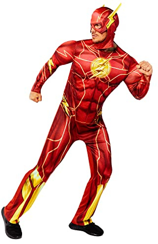 Amscan - Mens Officially Licensed Warner Bros. The Flash Movie Costume Size: M-XL