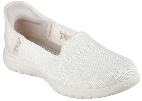 Skechers Femme on-The-Go Flex Camellia Mocassin Penny, Off-White Textile, 39 EU