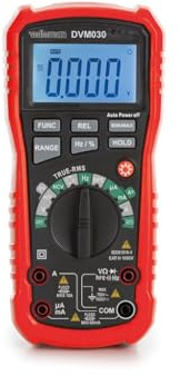 Velleman digital handmultimeter dmm voltmeter messgerät messer anzeige display bereichswahl spannung strom ac dc widerstand prüfspitze messleitung kabel data hold polarität min max relativ wert