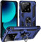 Funda para móvil Xiaomi Mi 13T / Mi 13T Pro con Anillo Giratorio 360 Metálico Imán Carcasa Magnética Rígida Antigolpes Resistente Soporte Bumper Case (Xiaomi Mi 13T / Mi 13T Pro, Azul)