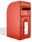 ACL CR Briefkasten, sicherer abschließbarer Briefkasten, langlebig, wasserdicht und wetterfest, Briefkasten für Zuhause, 2 Schlüssel inklusive (Rot)
