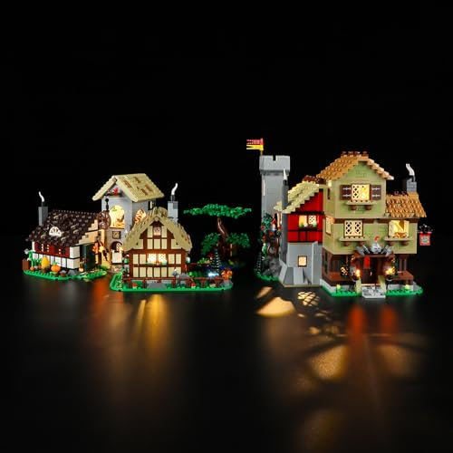 LIGHTAILING Licht-Set Für Lego-10332 Mittelalterlicher-Stadtplatz - Led-Beleuchtungsset Kompatibel Mit Lego Bausteinen Modell - Modell Set Nicht Enthalten