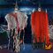 Halloween Skelett Deko Ambolio 2 Stück 150 cm Halloween Hängende Sensenmänner Geist Dekorationen Hängend Hexe Skelett Geister Totenkopf Horror Augen für Halloween Indoor und Outdoor Dekoration