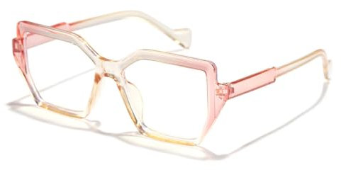 MUTYNE Retro Cat Eye Brillengestell für Damen, groß, Brillengestelle für Damen, Rosa