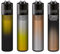 Clipper Feuerzeuge, Set mit 4 Stück, außergewöhnliche Motive (Crystal Gradient Premium)