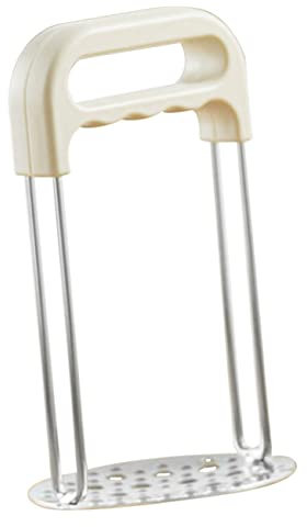 BRIGHTFUFU Edelstahl Kartoffelstampfer Mit Ergonomischem Griff Langlebig Und Korrosionsbeständig Feinmaschiger Gemüse Kartoffelbreizerkleinerer Vielseitig Für Süßkartoffeln Kürbis Und Babynah