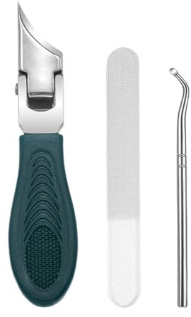 Cortauñas oblicuo, Para Uñas Y Uñas De Los Pies, Cortauñas Biselado Juego De 3 Piezas Para Adultos Mayores