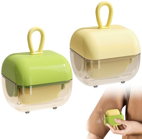 Colorich 2 Stück Fusselrolle Wiederverwendbar, Washable Lint Roller, Mini Fusselrolle, Tragbare Fusselrolle Tierhaare für Tierhaare und Fusseln auf Wäschereien, Möbeln und