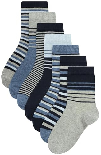 NEXT Jungen Socken, 7er Pack Blau 37-40