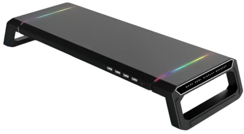 Geavonyg Computer Monitor Mit USB Hubs Faltbarer Ständer Desktop Organizer 30 Kg Traggewicht Einfache Ohne Werkzeug Monitor Ständer