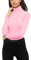 Re Tech UK Ladies Plain Ribbed Cotton Polo Turtle Roll Neck Tunic Top Jumper Full Sleeve, Baby Pink, S/M 8-10