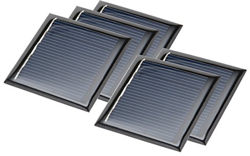sourcing map 5Stk Poly Mini Solar Paneel DIY 2,5V 100mA für Phone Ladegerät