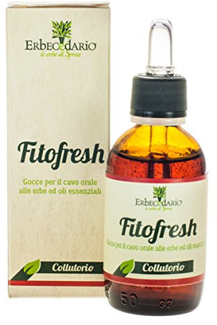 Colluttorio Naturale Fitofresh Erbecedario, Per Alitosi, Gengive Arrossate, Utile Per Il Benessere Della Gola, 1 Flacone Da 50ml