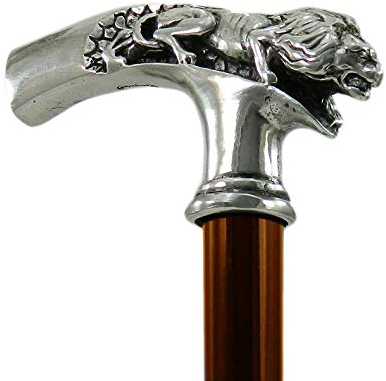 Gehstock Leone 97 Elegante Zeremonie für Senioren Damen und Herren Länge anpassbar (Leon- Braun)