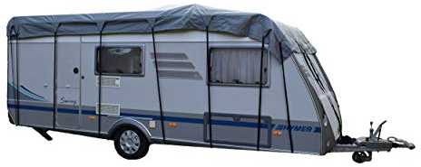 GreenYard® Universal Wohnwagen-Schutzdach I 650 x 300 cm | Camping Schutzdach | Schutz vor UV Strahlung und Nässe | wasserabweisend und atmungsaktiv | 4- lagiges Vlies | inkl. Aufbewahrungstasche