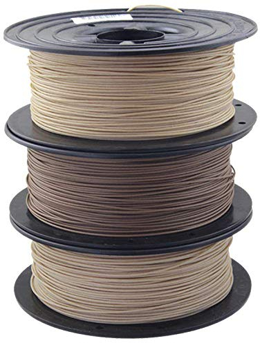 PLA echt Holz 3D Filament 1,75mm SET / 3x 750g Rolle HOLZ/BAMBUS/KORK 3er Set (2,25Kg) für 3D Drucker oder Stift