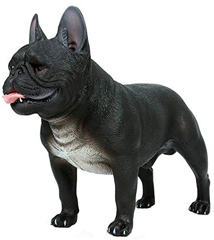 FLORMOON Bulldog francés Figura - Realista Figuras Animales Figura Perro - Juguetes educativos tempranos Proyecto de Ciencias Navidad Cumpleaños niños y niñas
