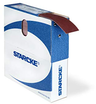 1 rollo de papel de lija resistente de tela en cartón 641PF de 40 x 50000 mm de grano y grano 240.