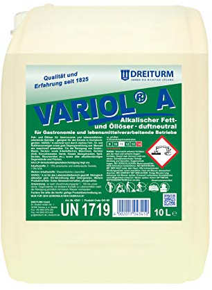 Dreiturm Variol A Fettlöser 10 L Ölentferner Grillreiniger Küchenreiniger Ofenreiniger Alkalireiniger