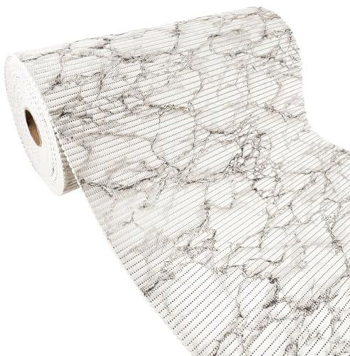Weichschaummatte Bad 160x65 cm | Badematte aus weichem, atmungsaktivem PVC | Antirutschmatte Bad für Innen- und Außenbereiche | Badteppich Weichschaum mit sicherem Halt auch bei Nässe | Grauer Marmor