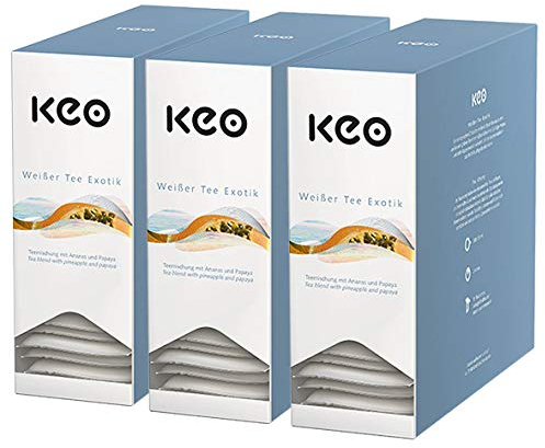 Keo Teachamp Kuvert Wei?er Tee Exotik / 3er Pack