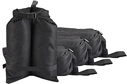 YFCTLM Pavillongewichte 4 stücke Barrel Marquee Bein Sand Basis Baldachin Gewichtstasche 30kg / 1058.22Oz Maximal Lager Zelt Sandbeutel Doppelfüllbare Gewichtete Füße