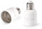 Lampenfassung Adapter Konverter Sockel Weiß E27 auf E40 für gängige Leuchtmittel (LED, Halogen, Sparlampe)