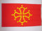 AZ FLAG - Bandera Mediodía-Pirineos - Occitania - 90x60 cm - Bandera De Midi-Pyrénées - Occitanie - Francia 100% Poliéster Con Ojales de Metal integrados - 50g