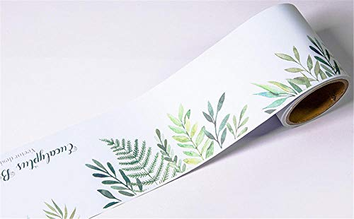 Wall Borders Peel and Stick Wallpaper Border Window Trim Molding Mirror Frame Kit Wall Panel Bulletin Board Borders Green Plants 12 X 600cm