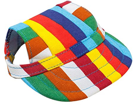 TUDUZ Kleines Haustier Hund Stickerei Einfarbig Hundecap Baseball Mütze Gurt Hat Sunbonnet Oxford Stoff Kappe Elternteil-Kind Mütze Baseball Cap Adjustable
