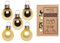 Inge-glas Weihnachtskugeln Glas 2cm x 25 Stück in Kartonbox Christbaumkugeln Set Gold Inkagold