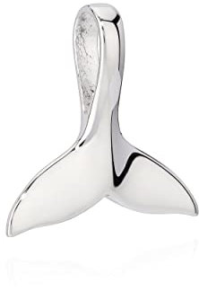 NKlaus Kettenanhänger Walfischflosse klein 925 Silber 20mm Flosse glanz anlaufgeschützt 9911