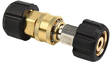 2X Hochdruckreiniger-Adapter-Set M22 3/8'' Quick Connect Kit 5000 PSI Auto Spritzpistole Anschluss Set Hochdruckreiniger Schlauchadapter Set Hochdruckreiniger Zubehör Teile für Sprühpistolen-Anschluss