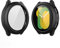 Yolin 2 Pack Hard Protective Case with Tempered Glass Screen Protector Compatible Samsung Galaxy Watch 5 / Galaxy Watch 4 40mm, PC Ultra-Thin All-around Cover For Galaxy Watch 4/5 40mm (2 Black)