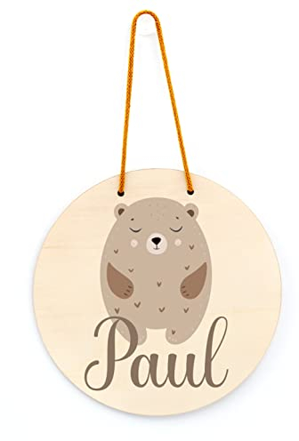 Personalisiertes Kinder Türschild/Wandschild mit Namen für Kinderzimmer - verschiedene Größen