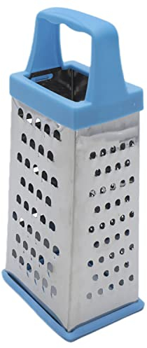 CABLEPELADO Rallador de Acero Inoxidable 4 caras cocina, Rallador de caja, Rallador de queso, Rallador multiusos, Rallador de cuatro lados, Rallador de cocina, Rallador de verduras, Acero inoxidable